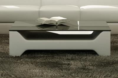 table basse design cosy, gris clair