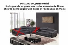 Ensemble oxford 3 pièces: composé d'un canapé 3 places + 2 places +  fauteuil en cuir luxe italien vachette, chocolat - Mobilier Privé