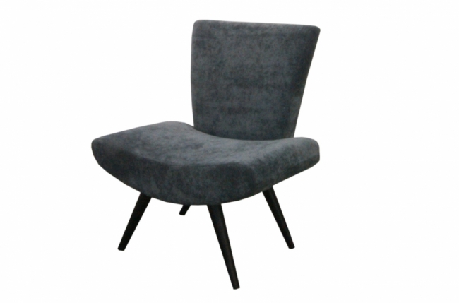 chaise maxou en tissu, gris